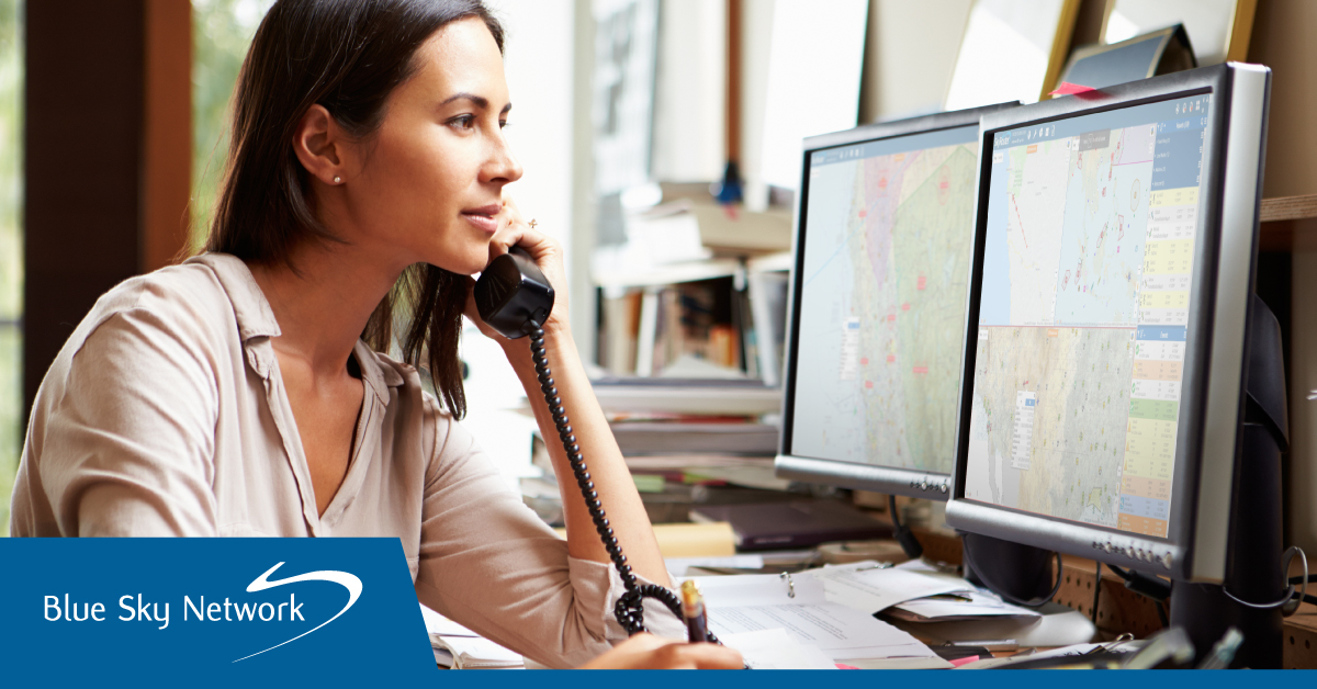 Woman Using Vehicle Tracking System Application
