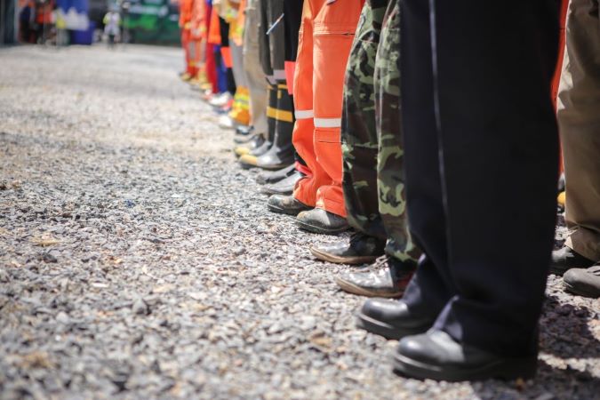 People in uniforms