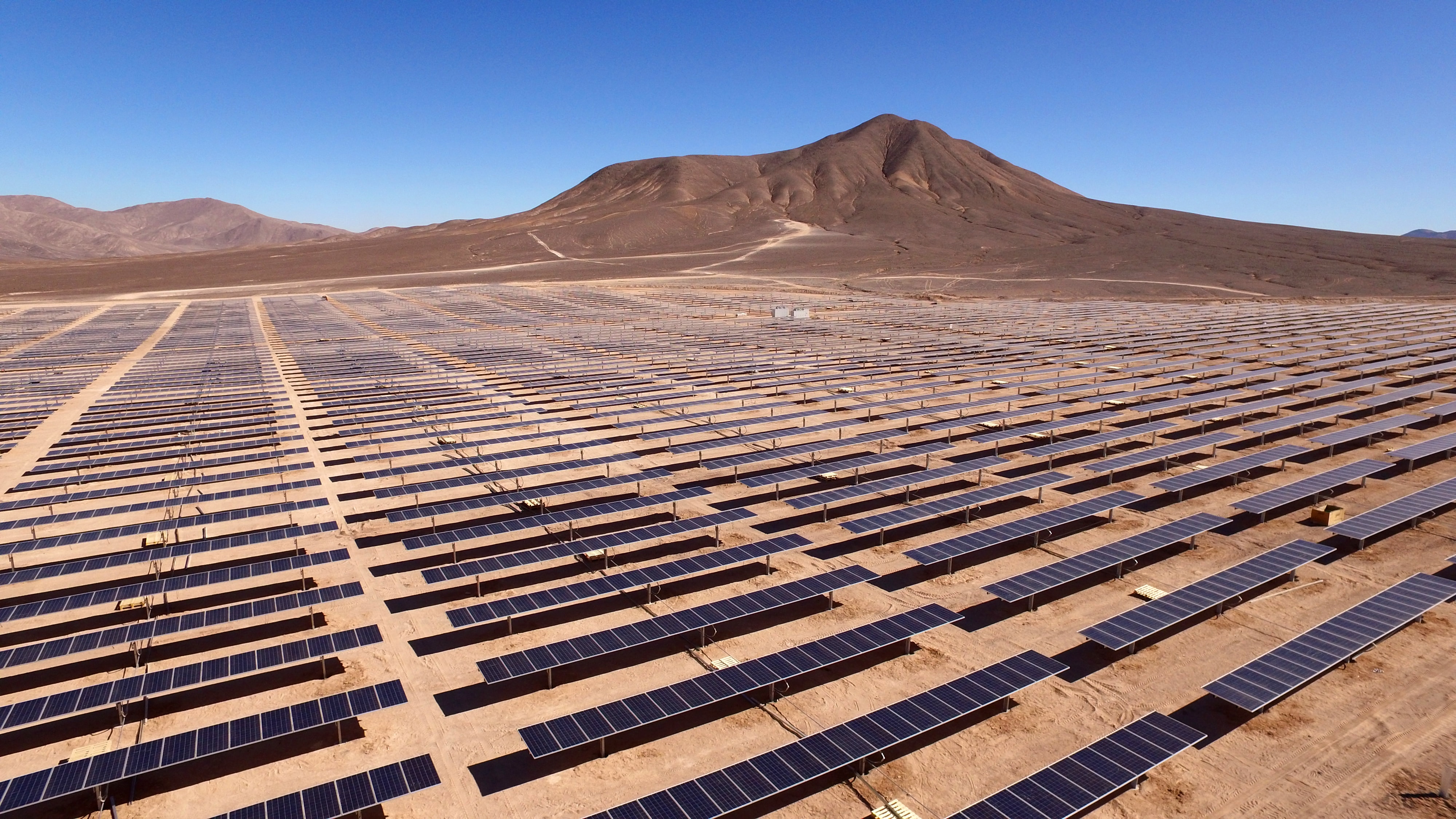 Field of solar panels